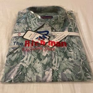 NWT Rich Man Men’s Shirt Button Down Size 16.5